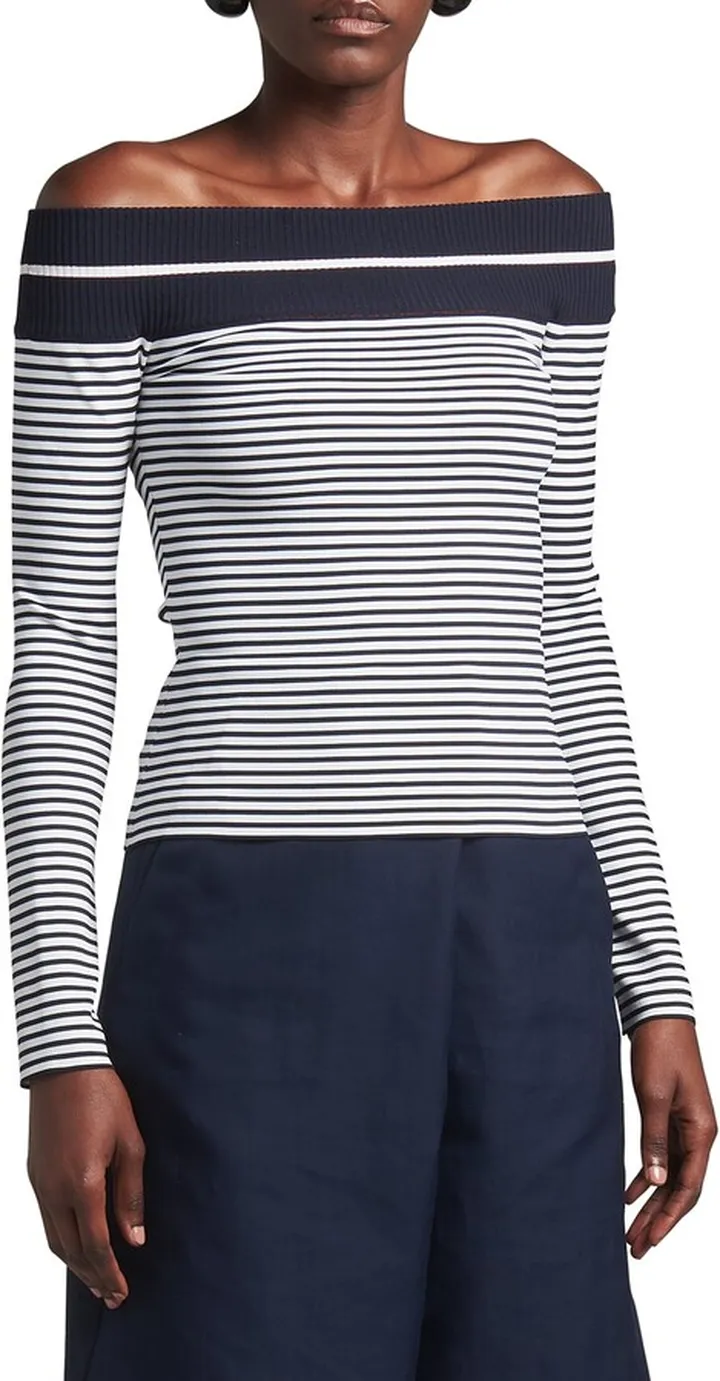 Striped Off-The-Shoulder Top