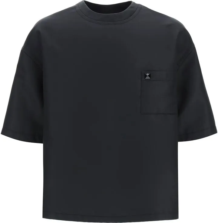Valentino Nylon T-Shirt With Stud