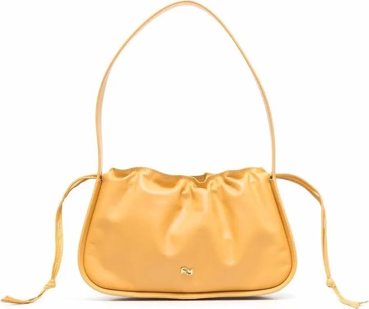 Mini Scrunch leather tote bag