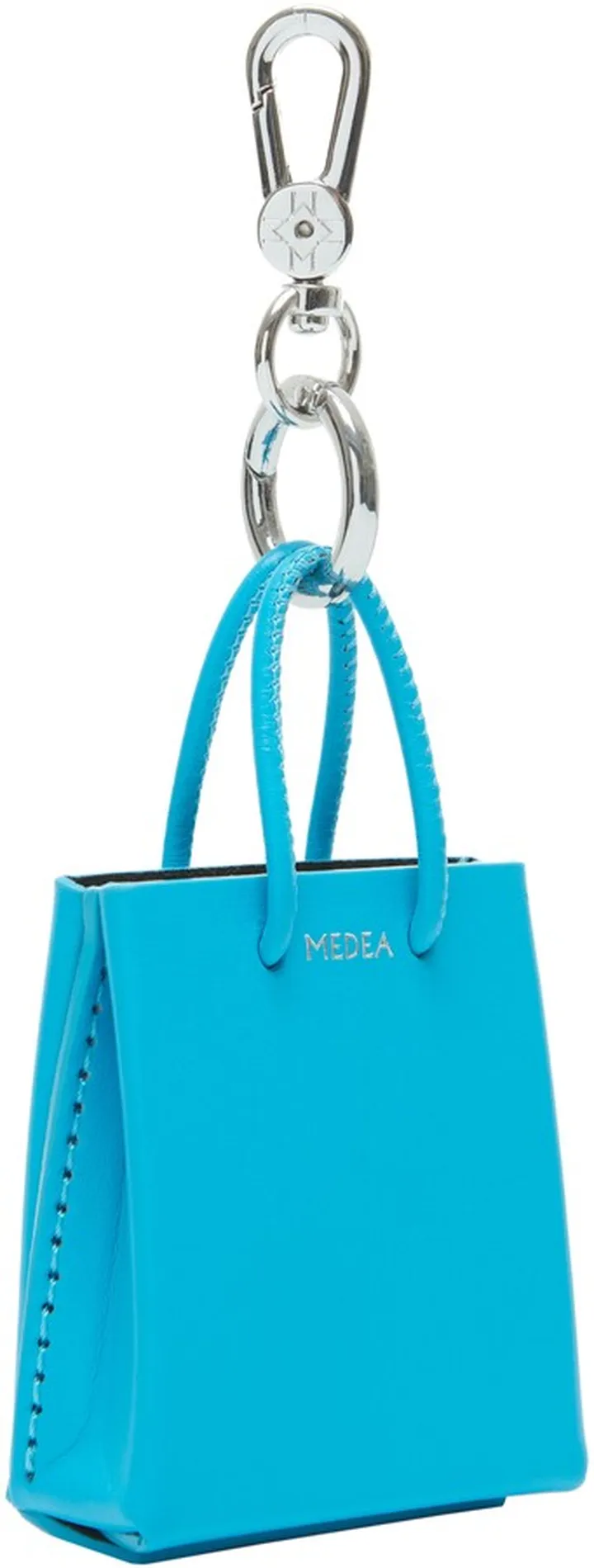 Mini Leather Tote Key Chain
