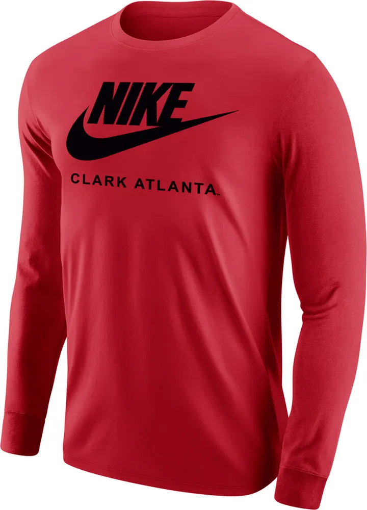 Nike Men's College 365 (Clark Atlanta) Long-Sleeve T-Shirt in Red