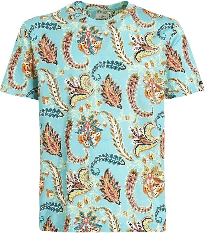 paisley-print T-shirt