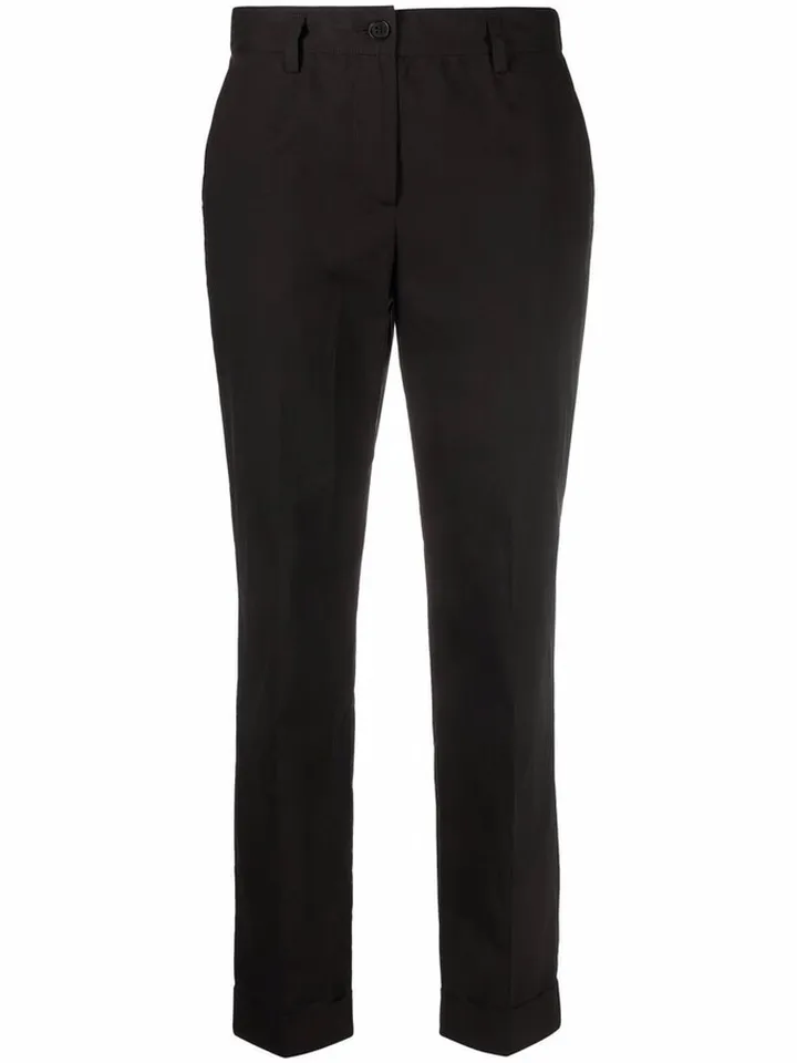 Slim-Cut Cropped Trousers