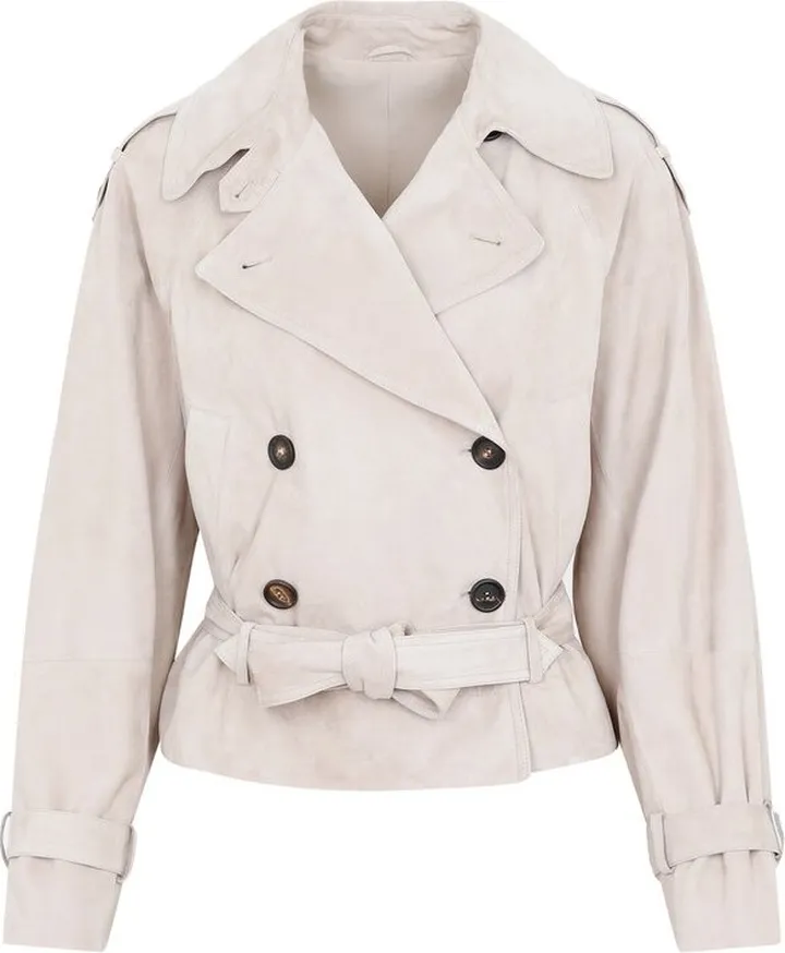 Brunello Cucinelli Double-Breatsed Belted Jacket