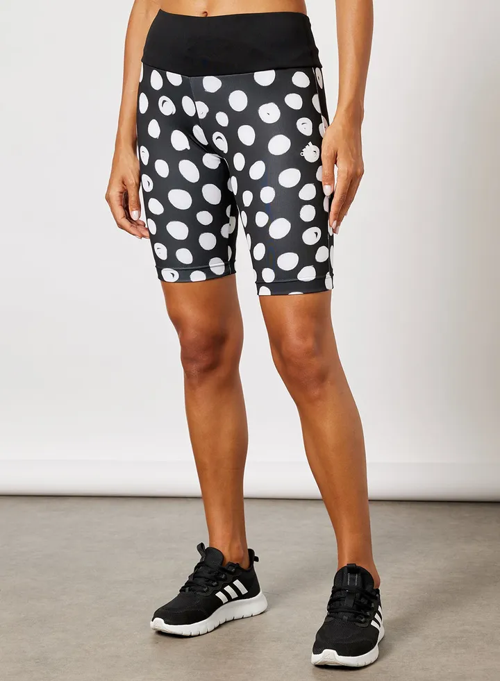 Farm Print Training Biker Shorts
