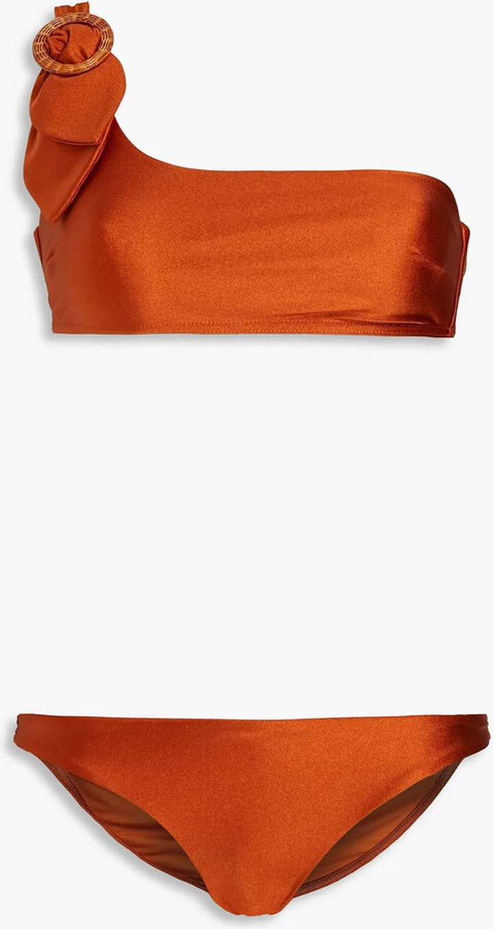 Estelle one-shoulder buckled bikini