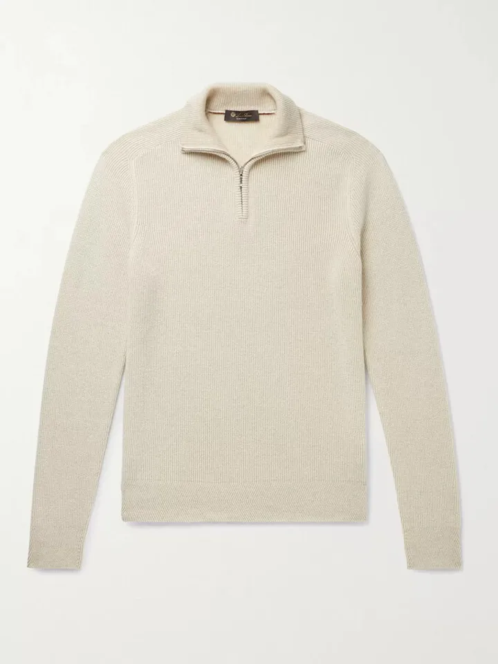 Cashmere Half-Zip Sweater