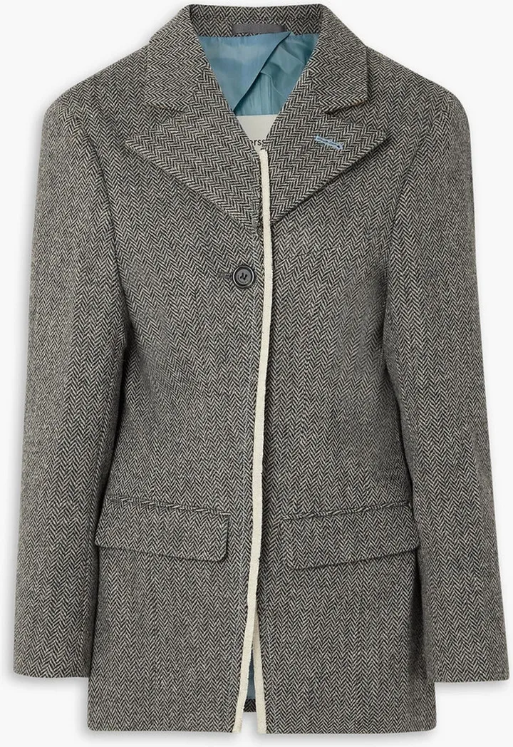 Novah herringbone wool blazer