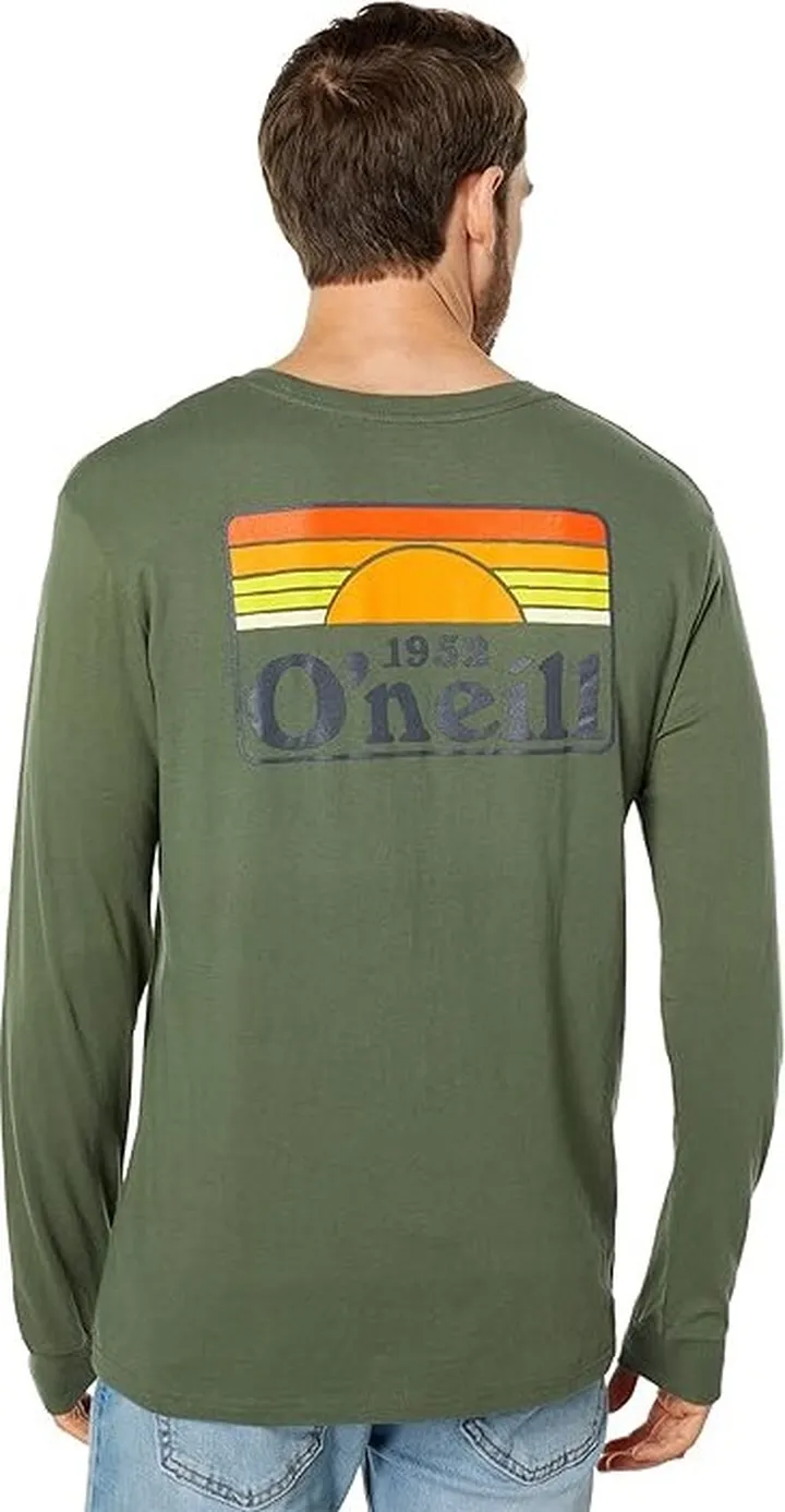 O'Neill Sun Down Long Sleeve Tee (Dark Olive) Men's Clothing