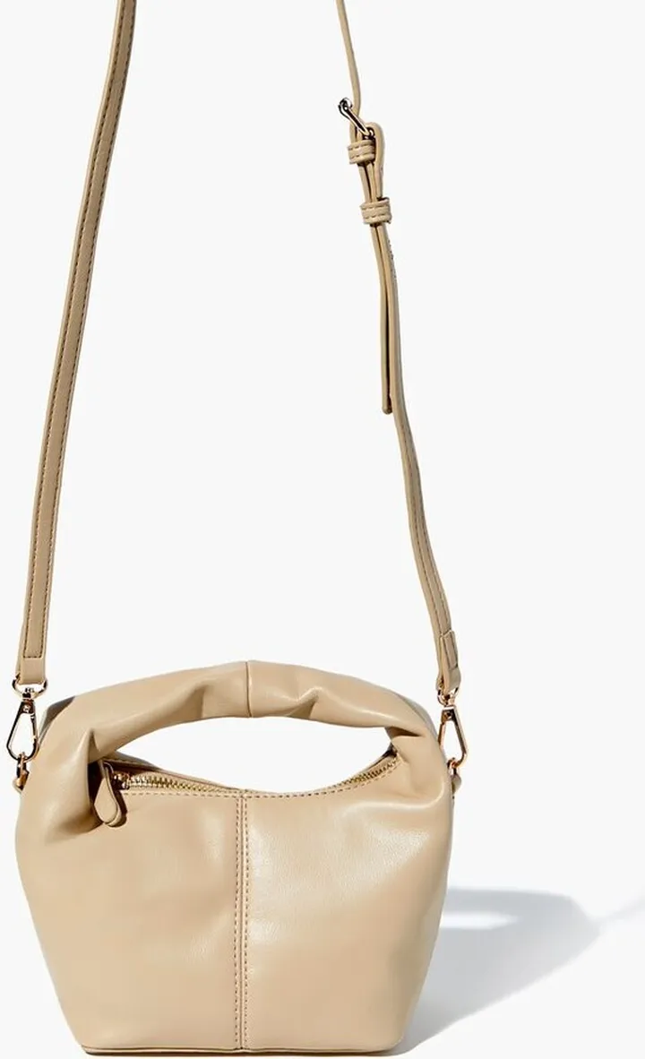 Faux Leather Crossbody Bag