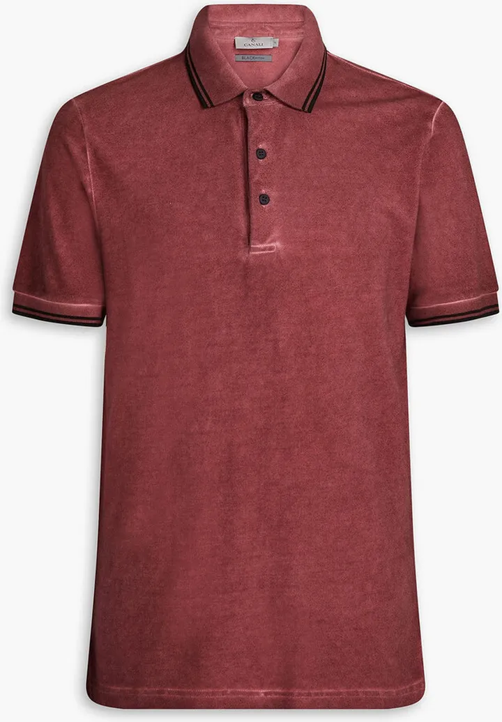 Cotton-piqué polo shirt