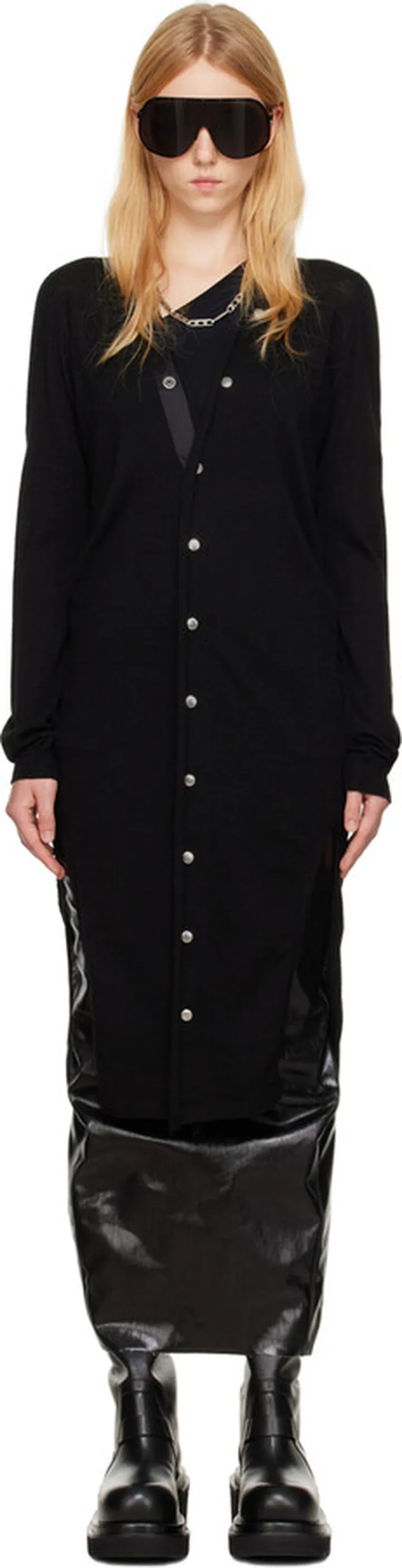 Rick Owens Black Sascha Cardigan