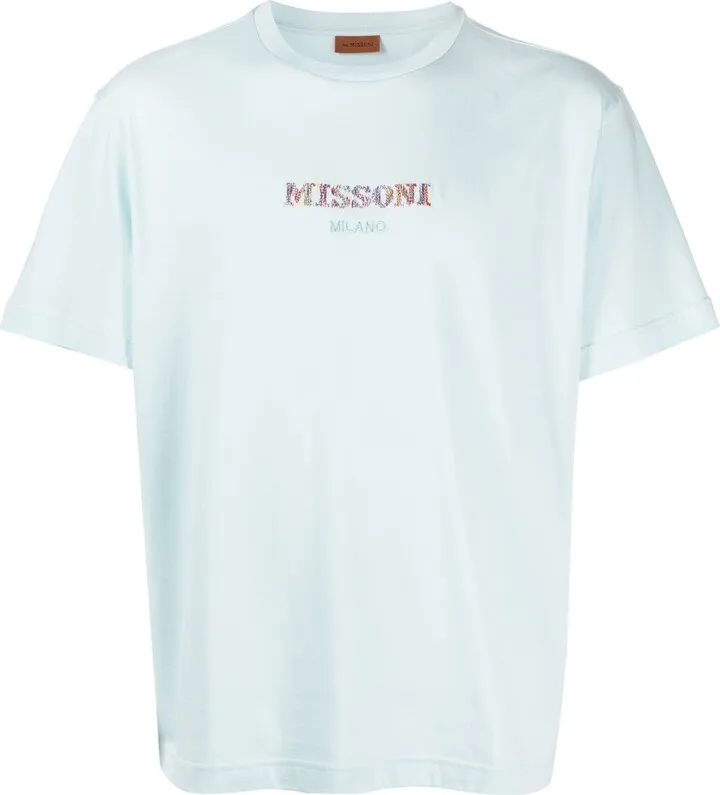 logo-print detail T-shirt