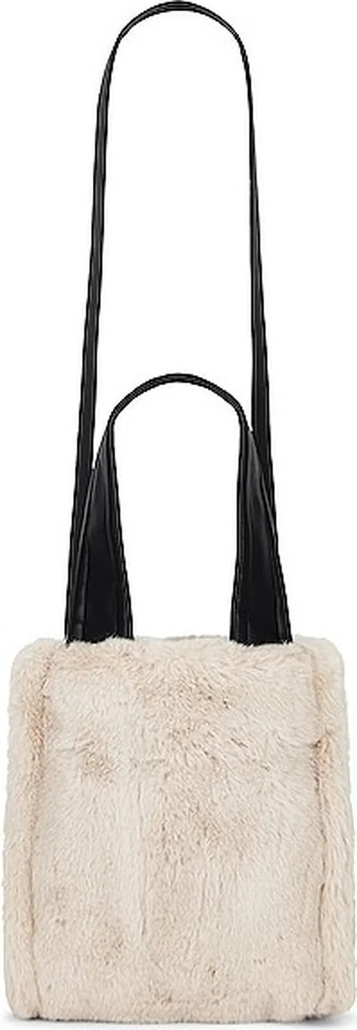 STAND STUDIO Lisetnis Faux Fur Faux Bag in Cream