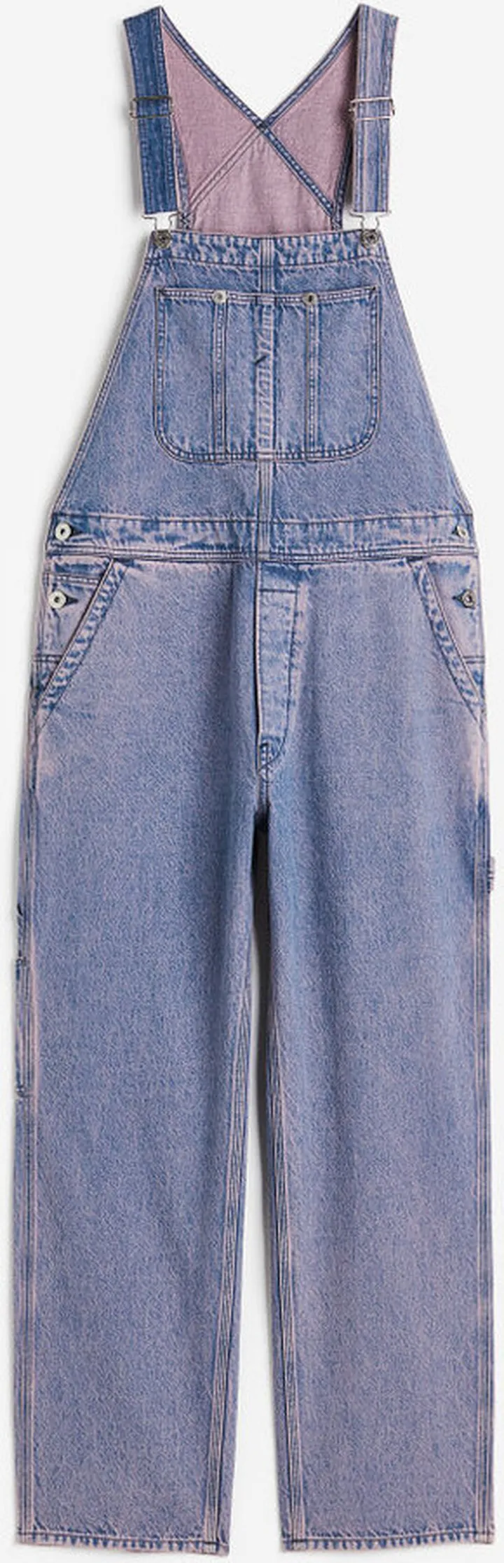 Relaxed Fit Denim Overalls