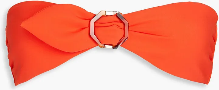 Nina buckled bandeau bikini top