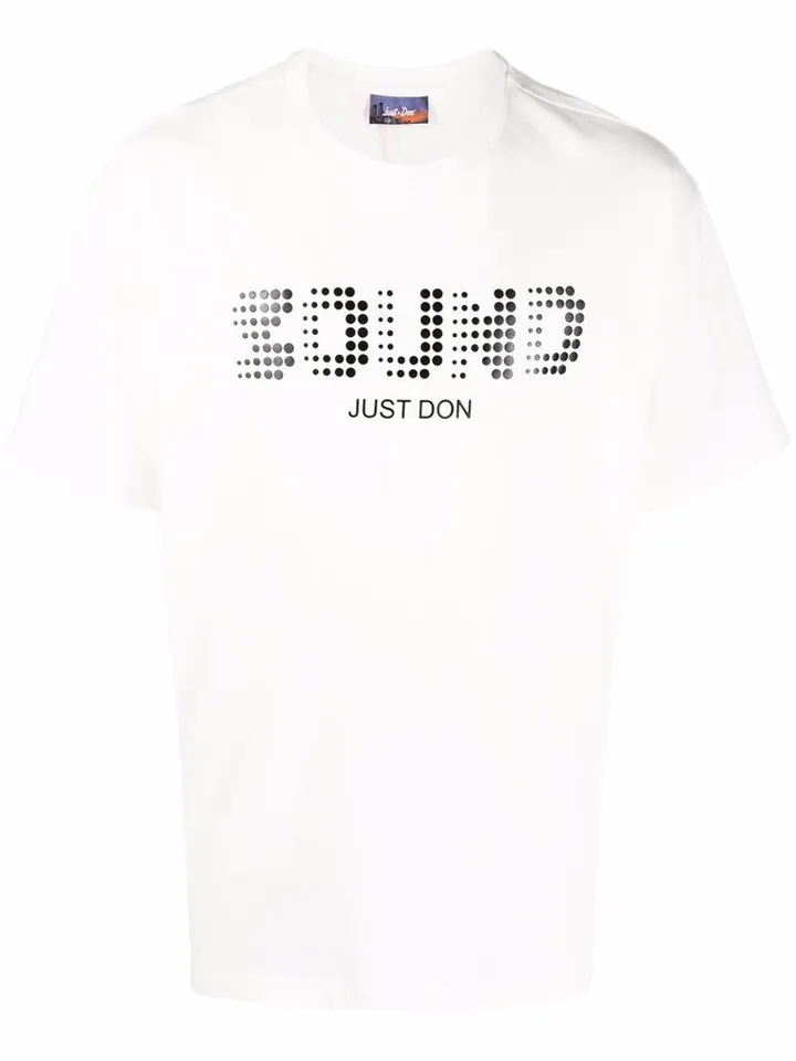 Sound-print short-sleeve T-shirt
