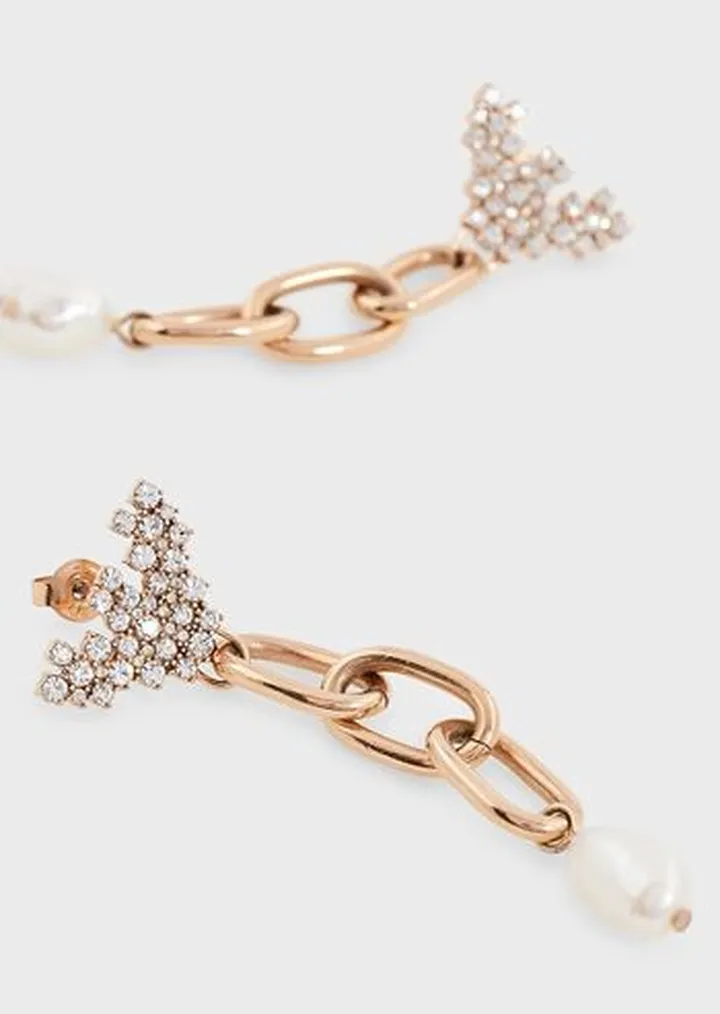 White Freshwater Pearl Drop Earrings