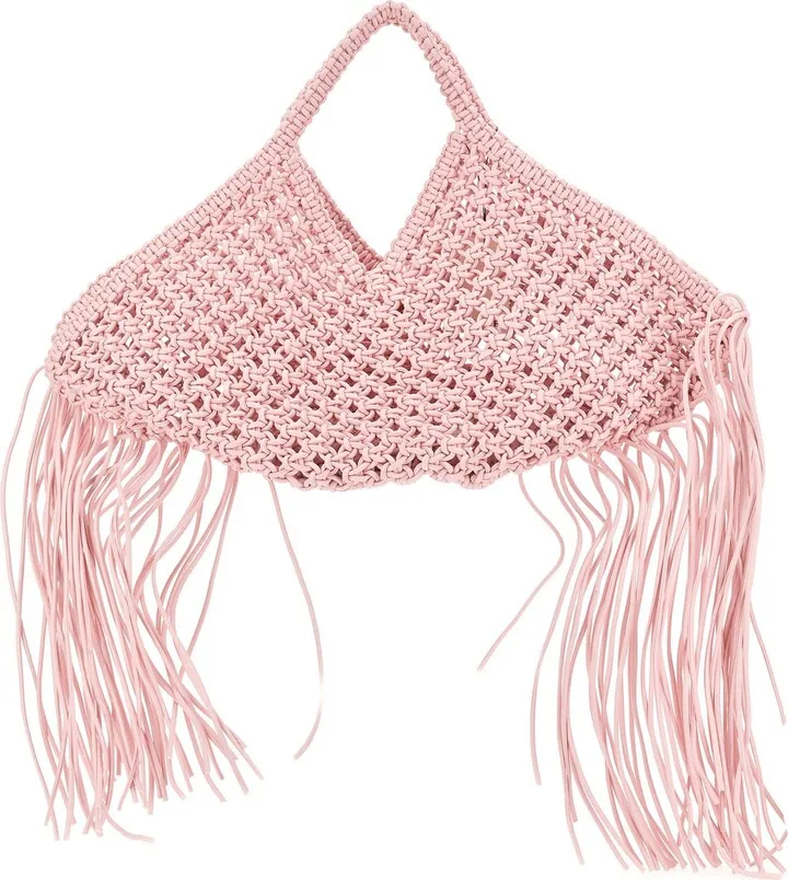 Large Woven Basket Bag