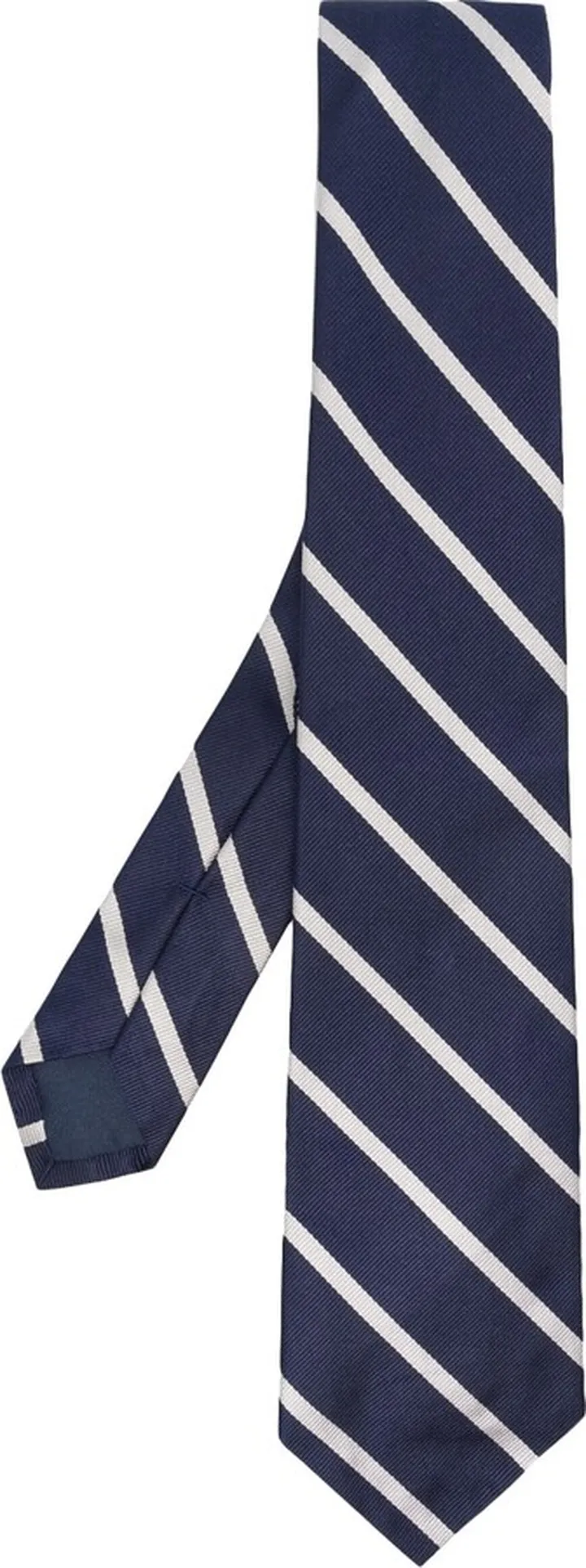 Striped Repp Silk Tie