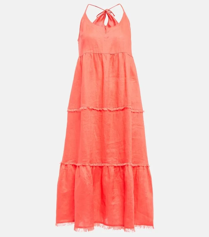 Moroccan Sands linen maxi dress