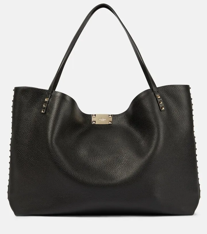 Rockstud Medium leather tote
