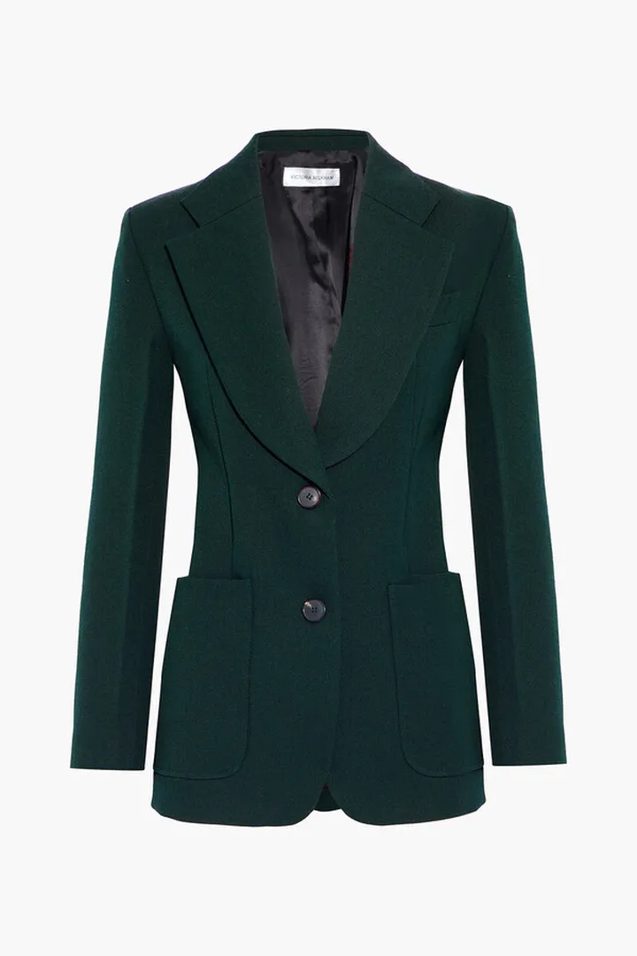 Wool-twill blazer