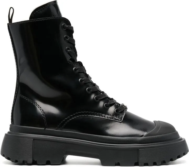 Lace-Up Combat Boots