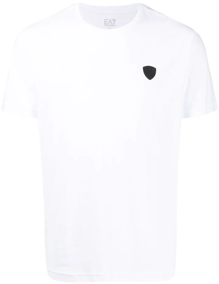 logo-patch cotton T-shirt