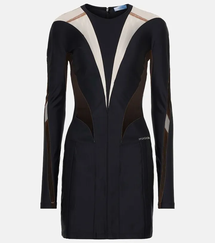 Paneled minidress