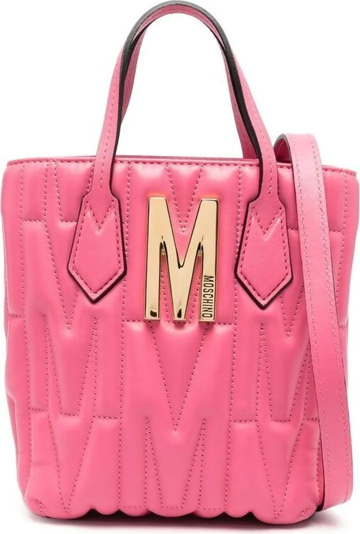 Quilted Monogram Tote Bag