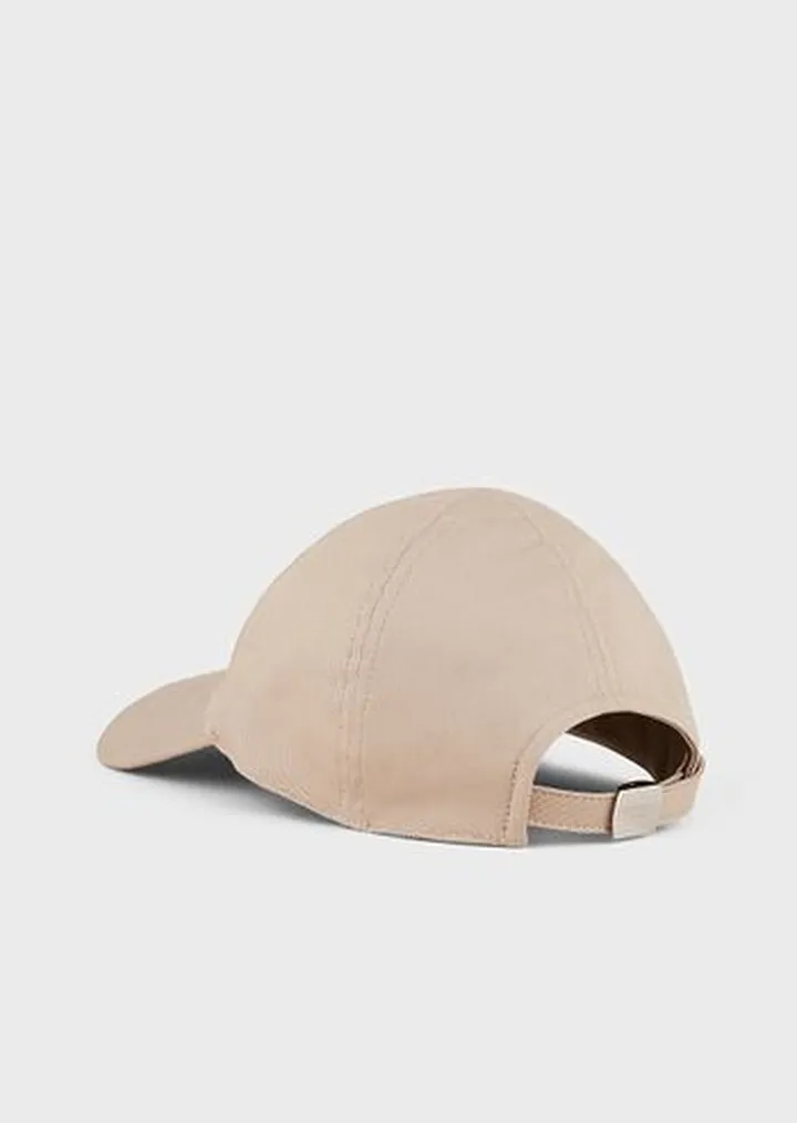 Stretch-cotton baseball cap with logo