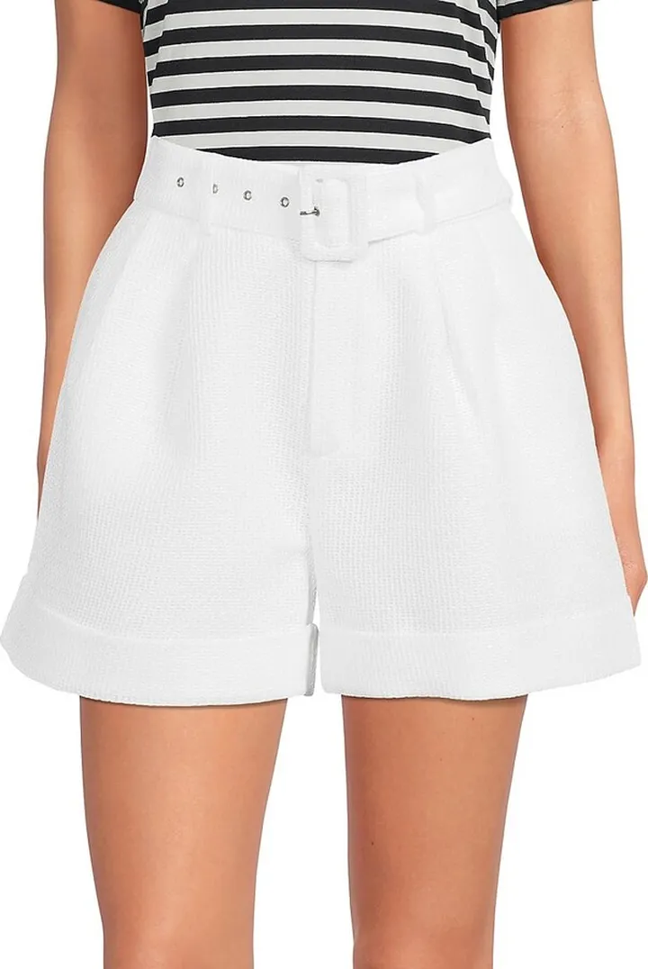 Tirsa Ribbed & Belted Shorts