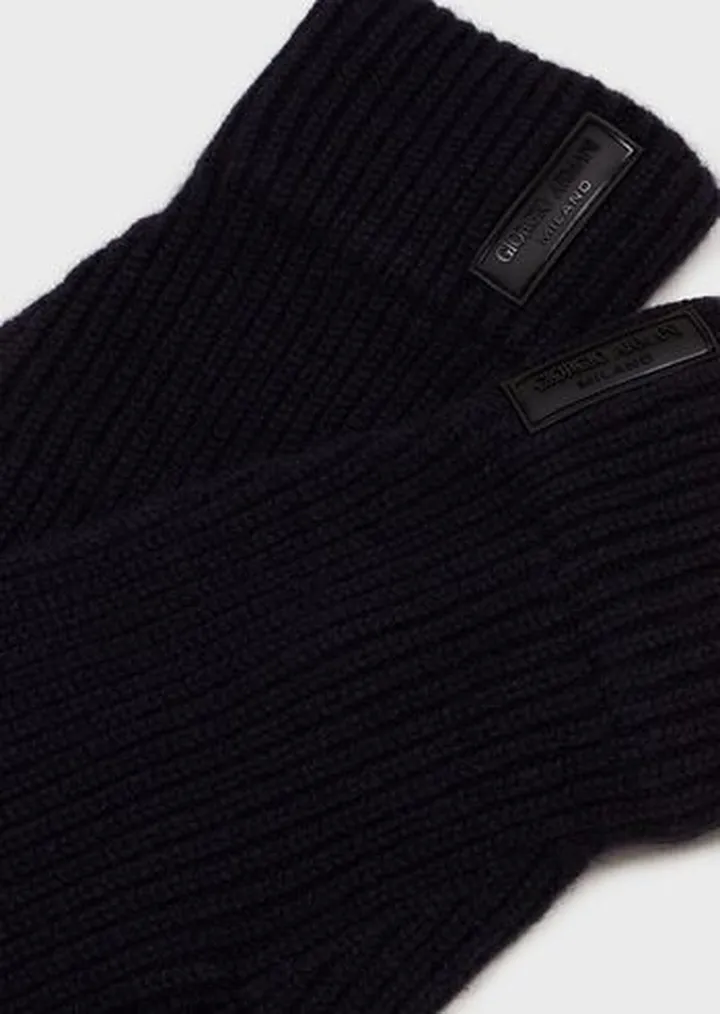 Gloves in pure cashmere knit
