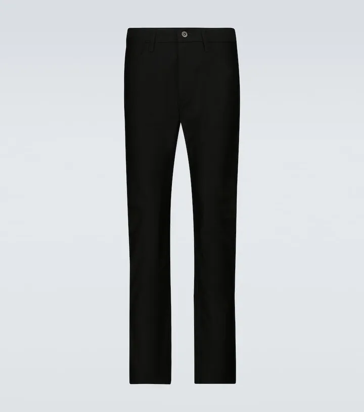 Slim-fit cotton pants