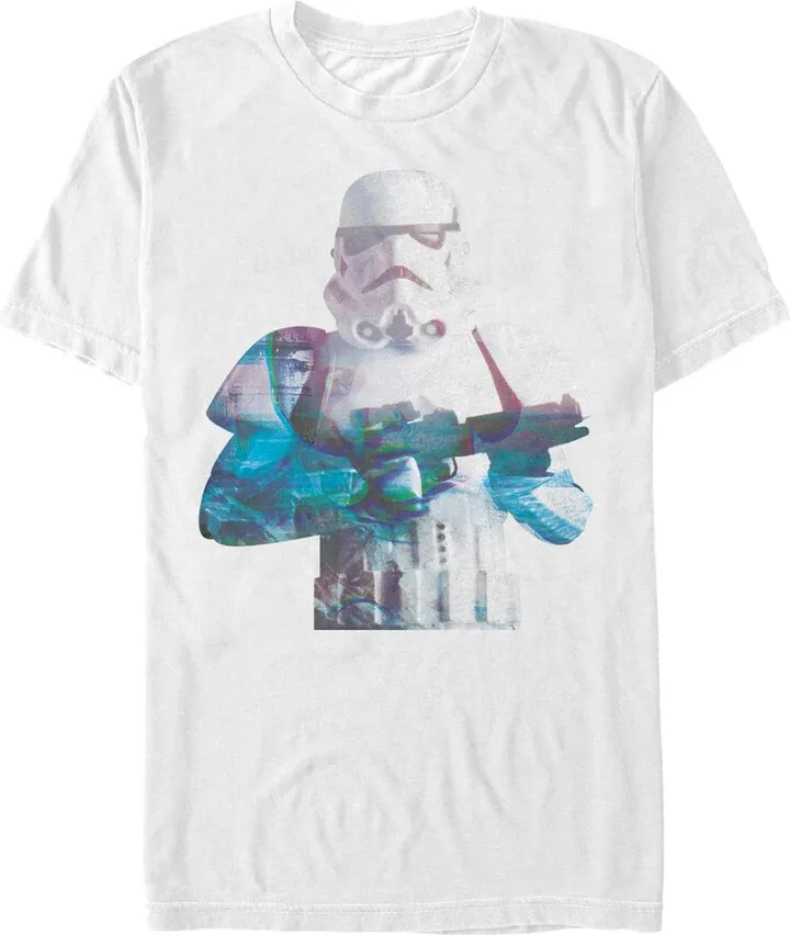 Men's Star Wars Stormtrooper Negative Film T-Shirt - White - 3X Large