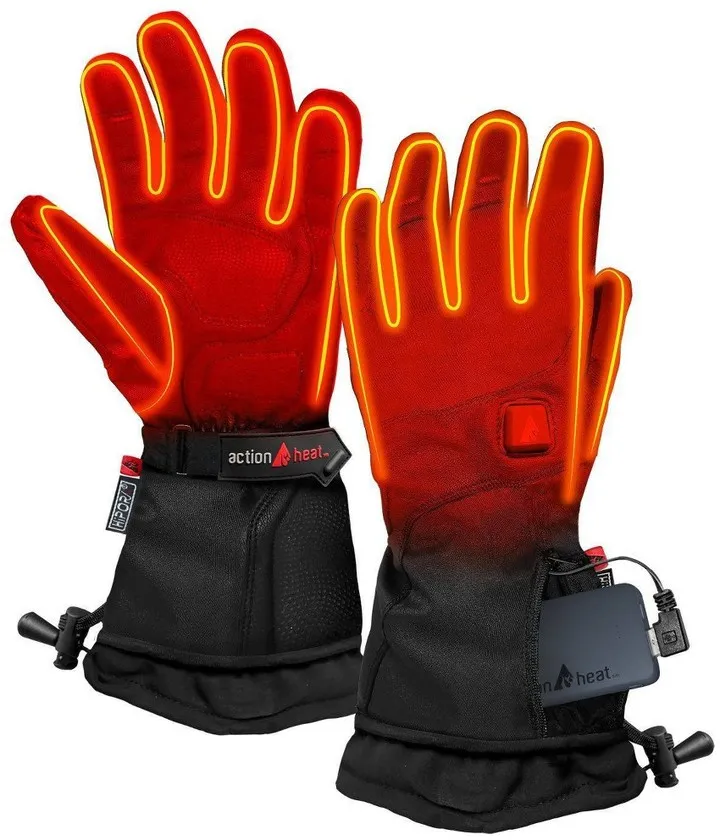 ActionHeat 5V Battery Heated Premium Gloves Men's Glove - Black S