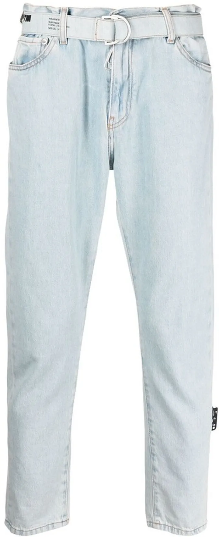 Belted Cropped Jeans