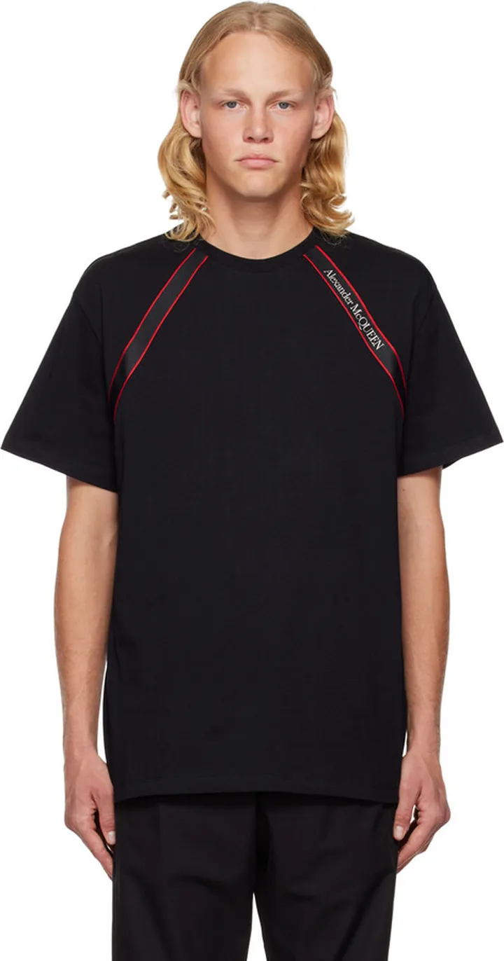 Alexander McQueen Black Selvedge Tape T-Shirt
