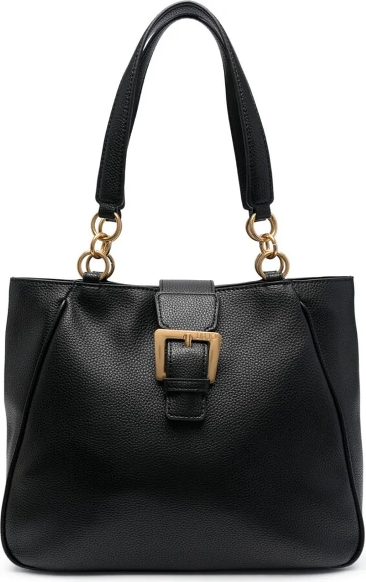 Buckle-Fastening Tote Bag