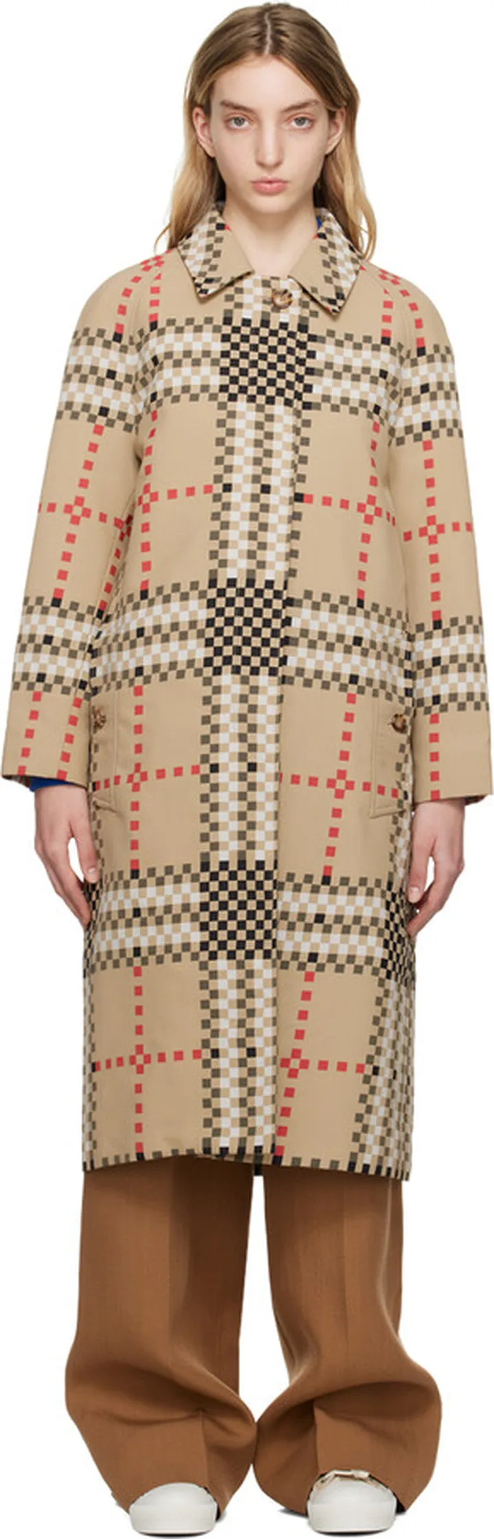 Burberry Beige Camden Heritage Car Coat