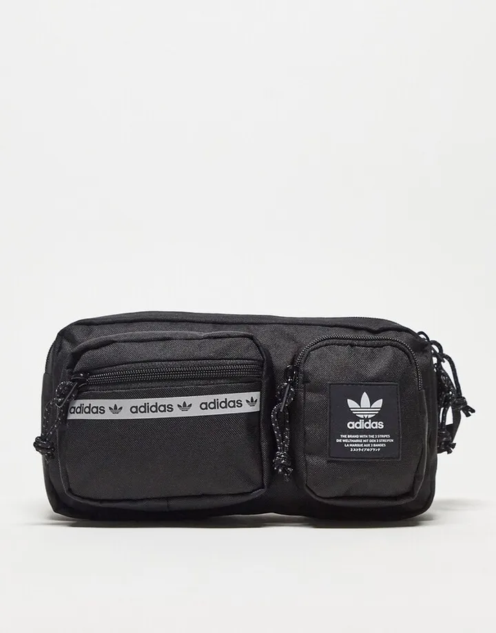 adidas Originals Rectangle crossbody bag in black