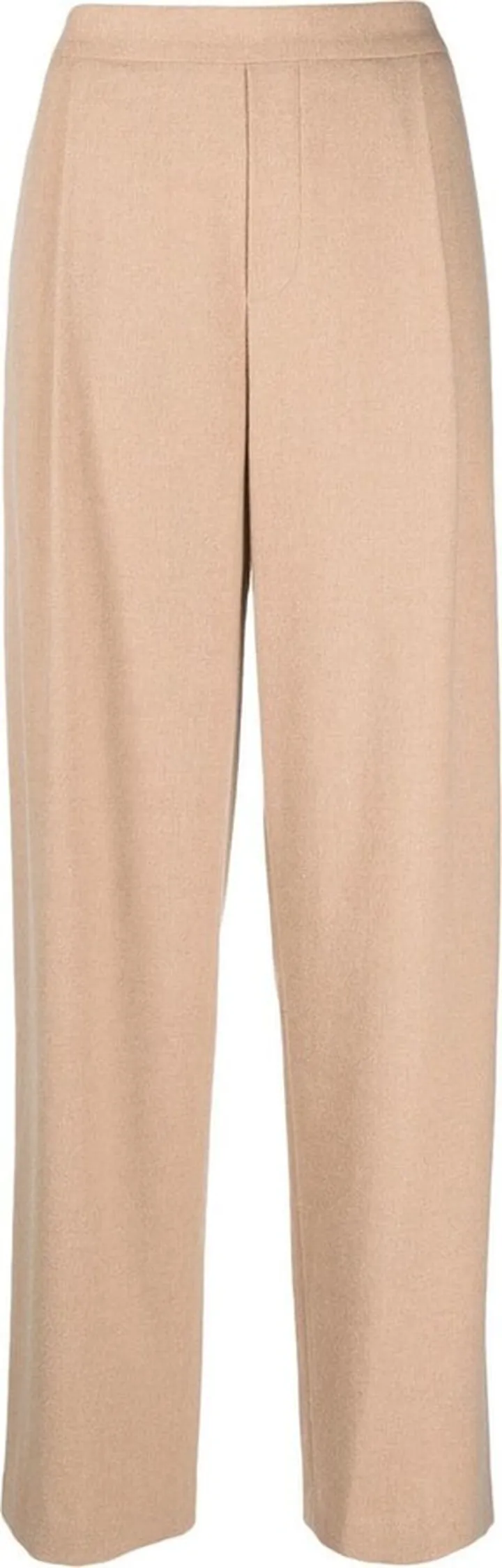 Elasticated Straight-Leg Trousers
