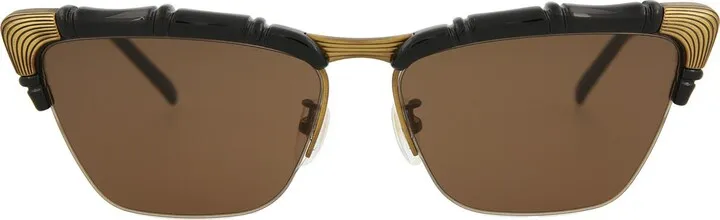 58mm Modified Cat Eye Sunglasses
