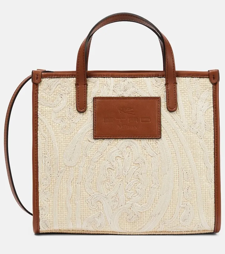 Globetrotter Small embroidered tote bag