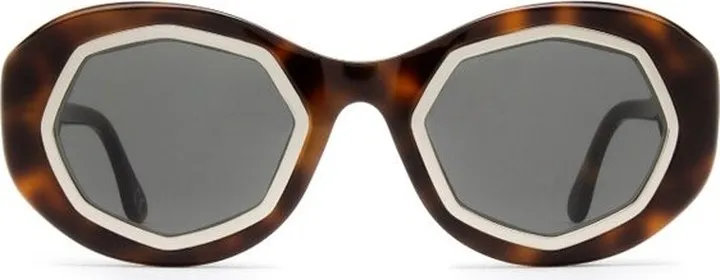Marni Eyewear Oval-Frame Sunglasses