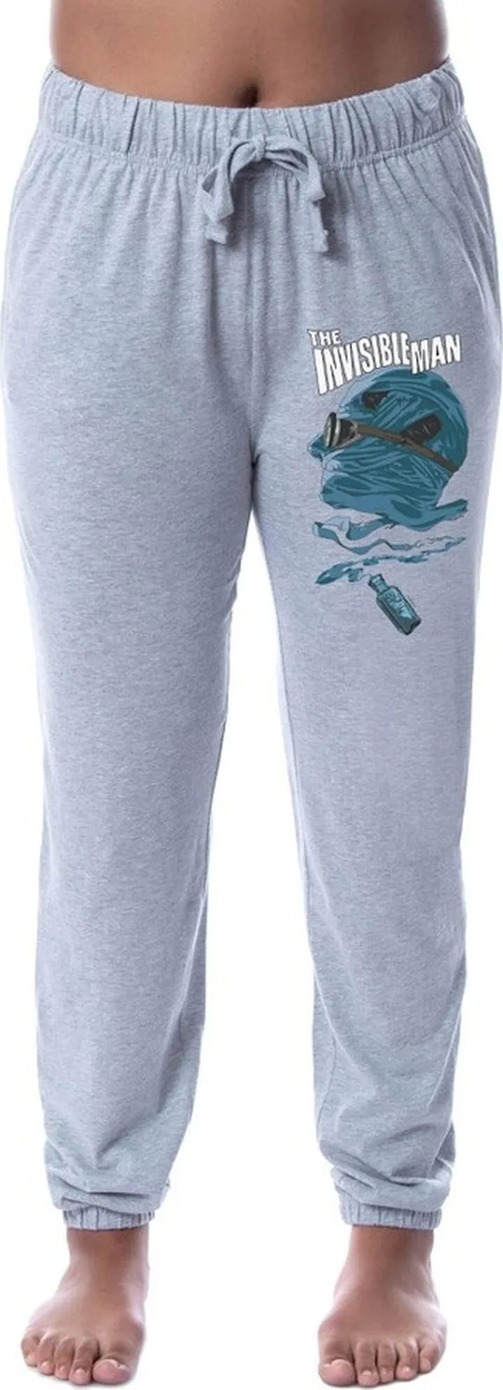 Universal Monsters Womens' The Invisible Man Sleep Jogger Pajama Pants (XXL) Grey