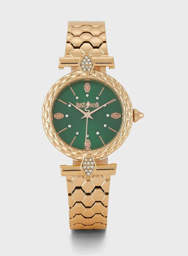 Steel Strap Analog Watch