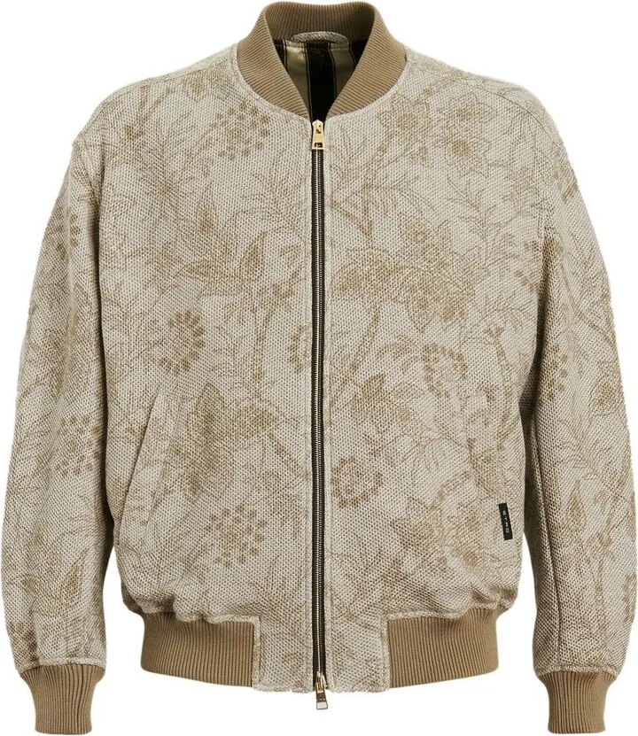 All-Over Paisley-Print Bomber Jacket