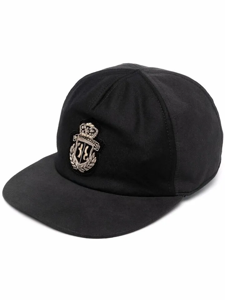 Logo-Embroidered Wool Cap